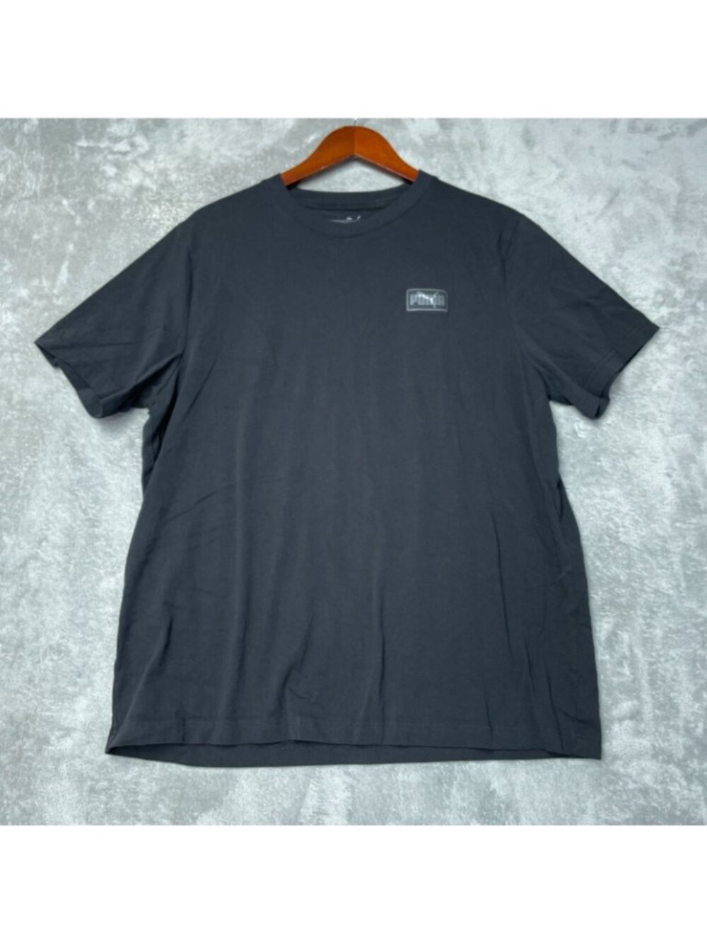 Puma Men's Size XL Black Graphic Logo T-Shirt 100% Cotton Casual Tee d1896 - Picture 4 of 9